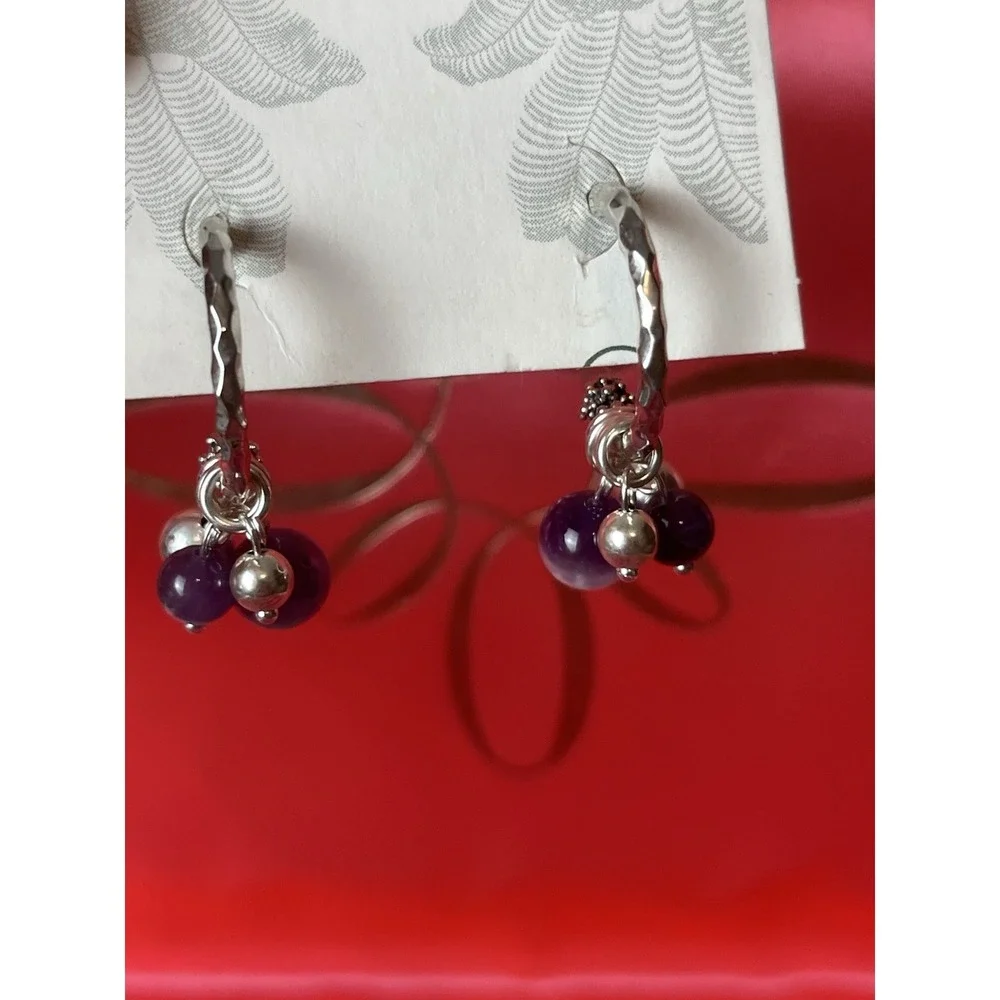 Sterling Silver Extra Large Post Back Dangle Earrings 925